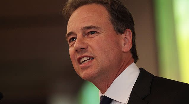 Health Minister Greg Hunt. Source: AAP