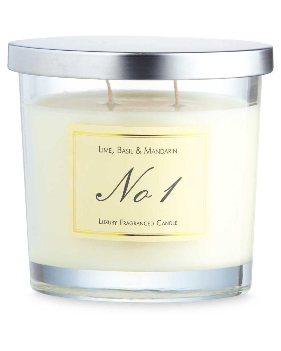 <p>Luxury No. 1 Lime, Basil & Mandarin candle, £3.99 </p>