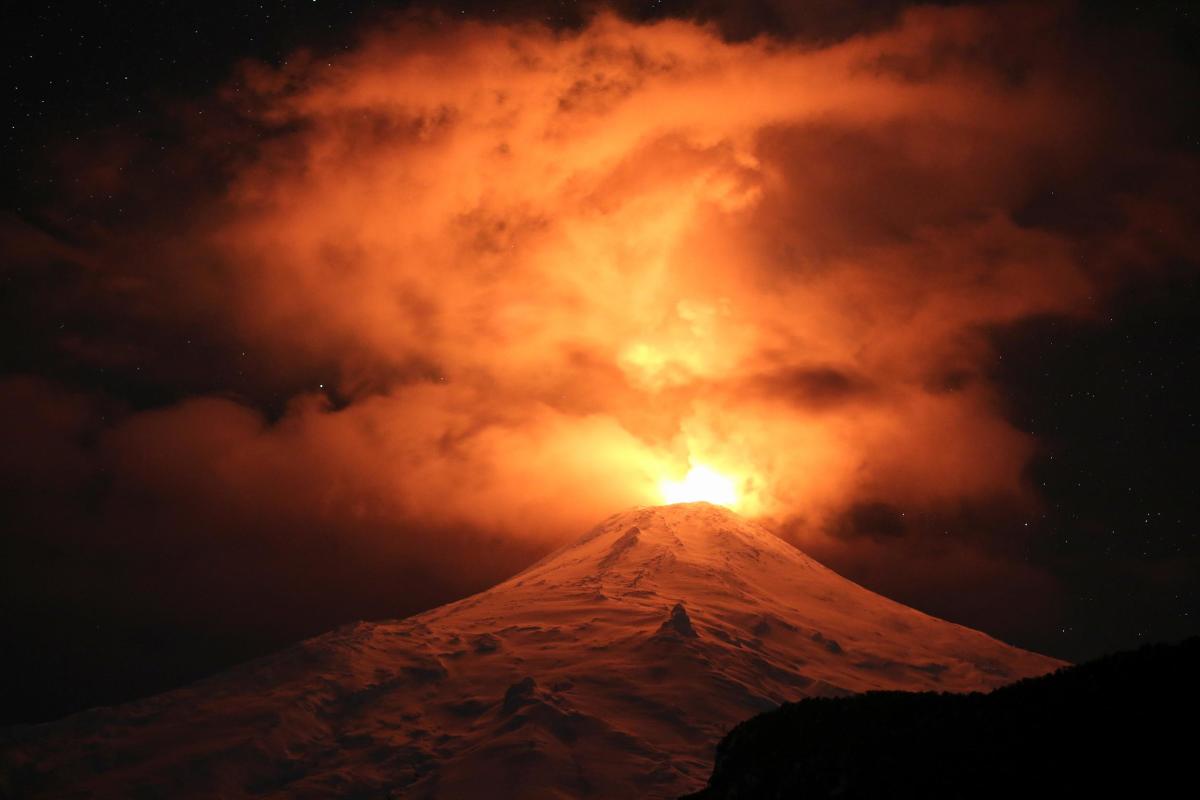 Magníficas fotos del volcán Villarrica en Chile
