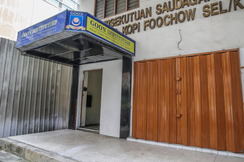 The four-storey building used to house a private college. — Picture by Yusof Mat Isa