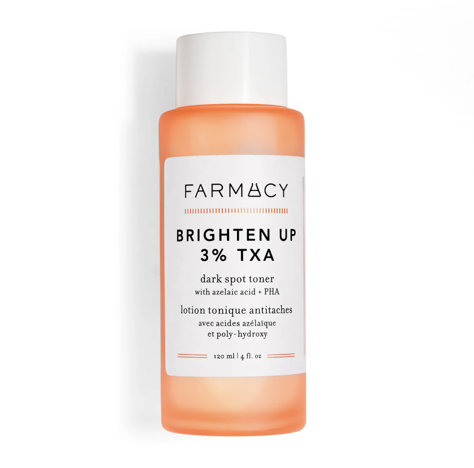 <p><a href="https://go.redirectingat.com?id=74968X1596630&url=https%3A%2F%2Fwww.sephora.com%2Fproduct%2Ffarmacy-brighten-up-3-txa-toner-with-azelaic-acid-P504614&sref=https%3A%2F%2Fwww.elle.com%2Fbeauty%2Fmakeup-skin-care%2Fa43481395%2Fmarch-best-beauty-launches-2023%2F" rel="nofollow noopener" target="_blank" data-ylk="slk:Shop Now;elm:context_link;itc:0;sec:content-canvas" class="link ">Shop Now</a></p><p>Farmacy Brighten Up 3% TXA Dark Spot Toner with Azelaic Acid 4 oz / 120 mL</p><p>$34.00</p><p>sephora.com</p><span class="copyright">Courtesy of Farmacy</span>