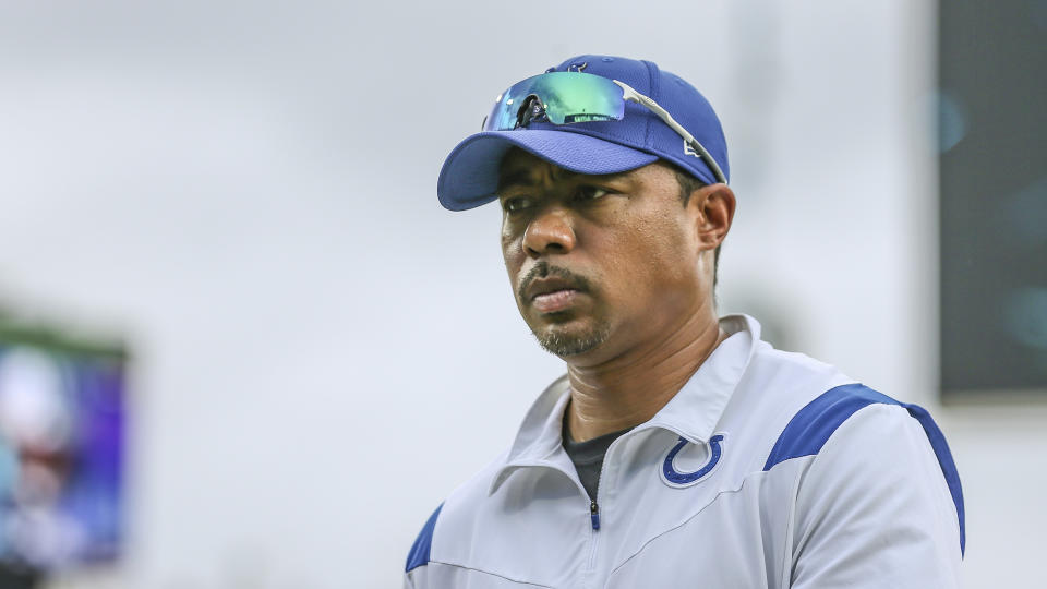 Marcus Brady was in his second year running the Colts' offense. (AP Photo/Gary McCullough)