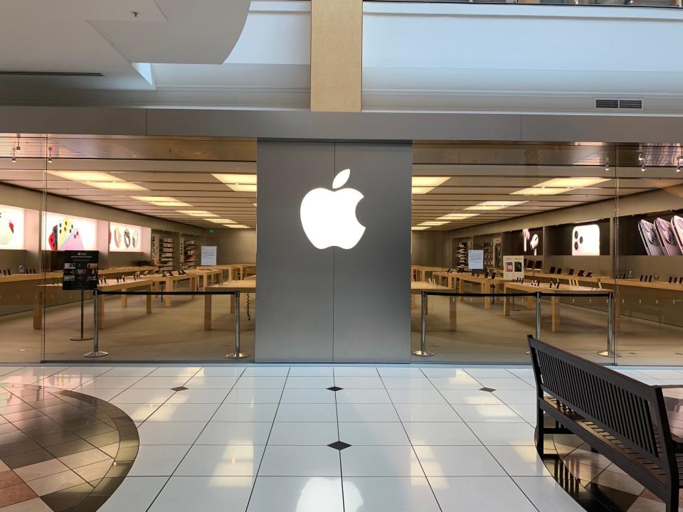 Most Apple Stores close at 6 p.m. New Year's Eve.