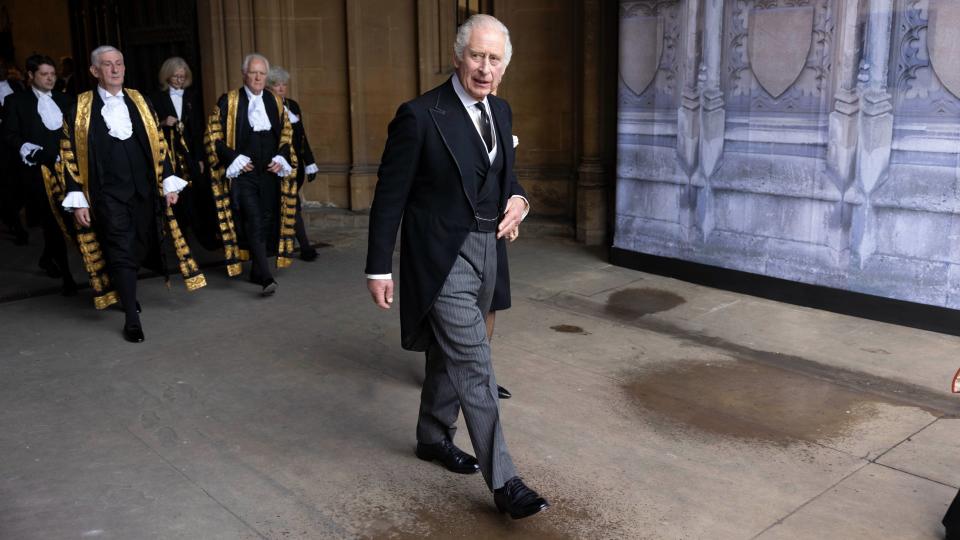 King Charles gets his shoelaces ironed for him