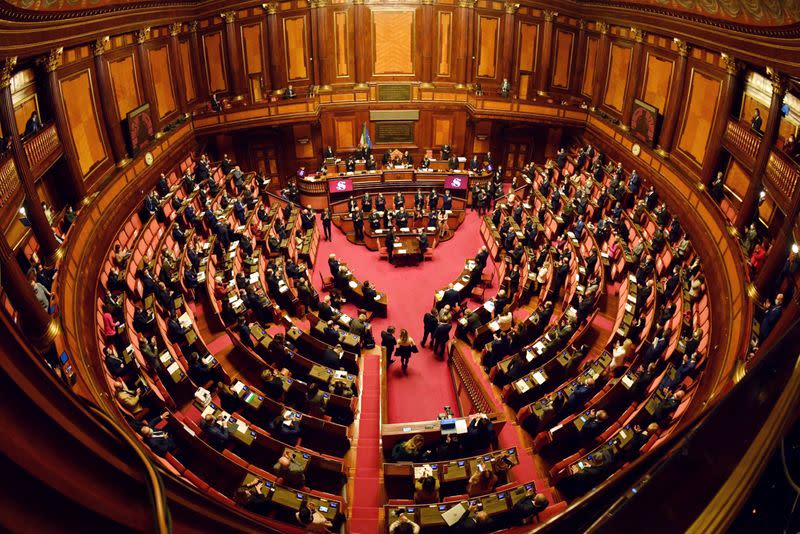 FILE PHOTO: Italian PM Conte faces vote of confidence in upper Chamber