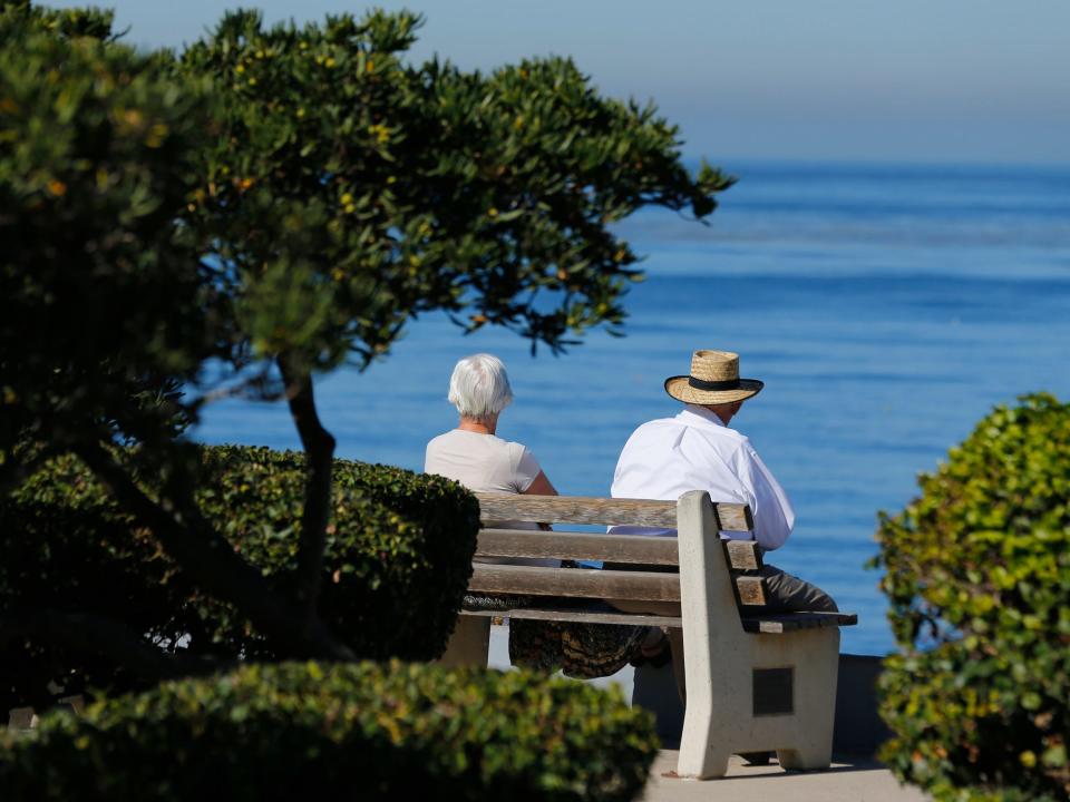 elderly couple