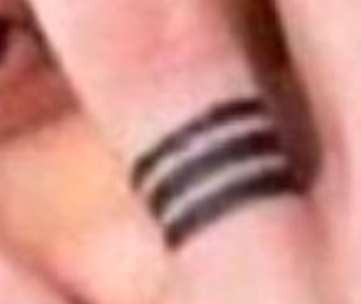 His Finger Stripes