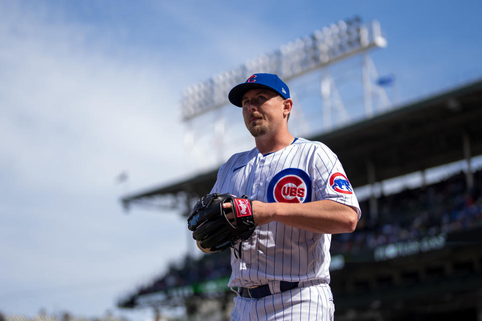 重返芝加哥小熊後的Mark Leiter Jr.，已成為球隊倚重的牛棚投手。(Photo by Matt Dirksen/Getty Images)