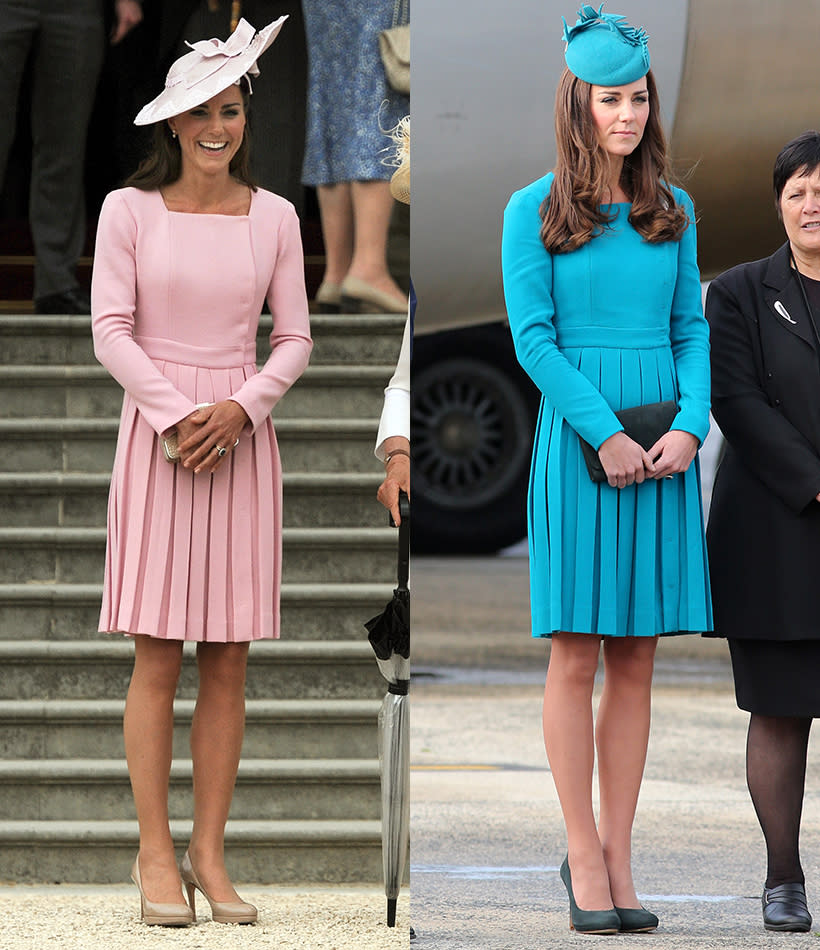 Kate Middleton pleated Emilia Wickstead