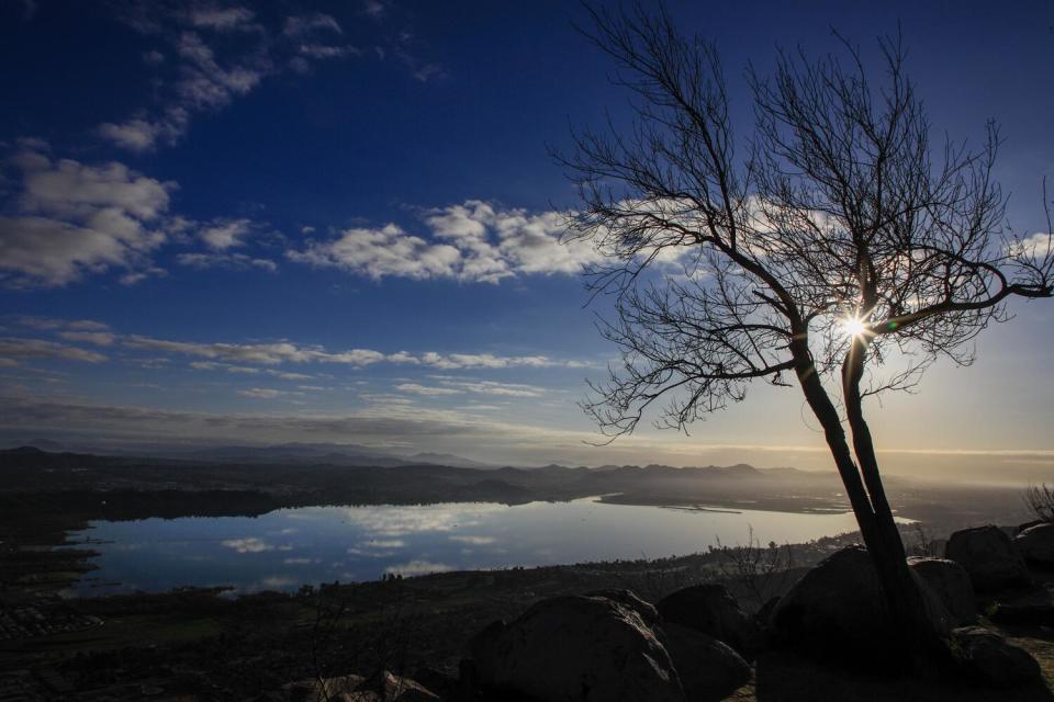 Water levels at Lake Elsinore have risen to one of the highest marks in 25 years.
