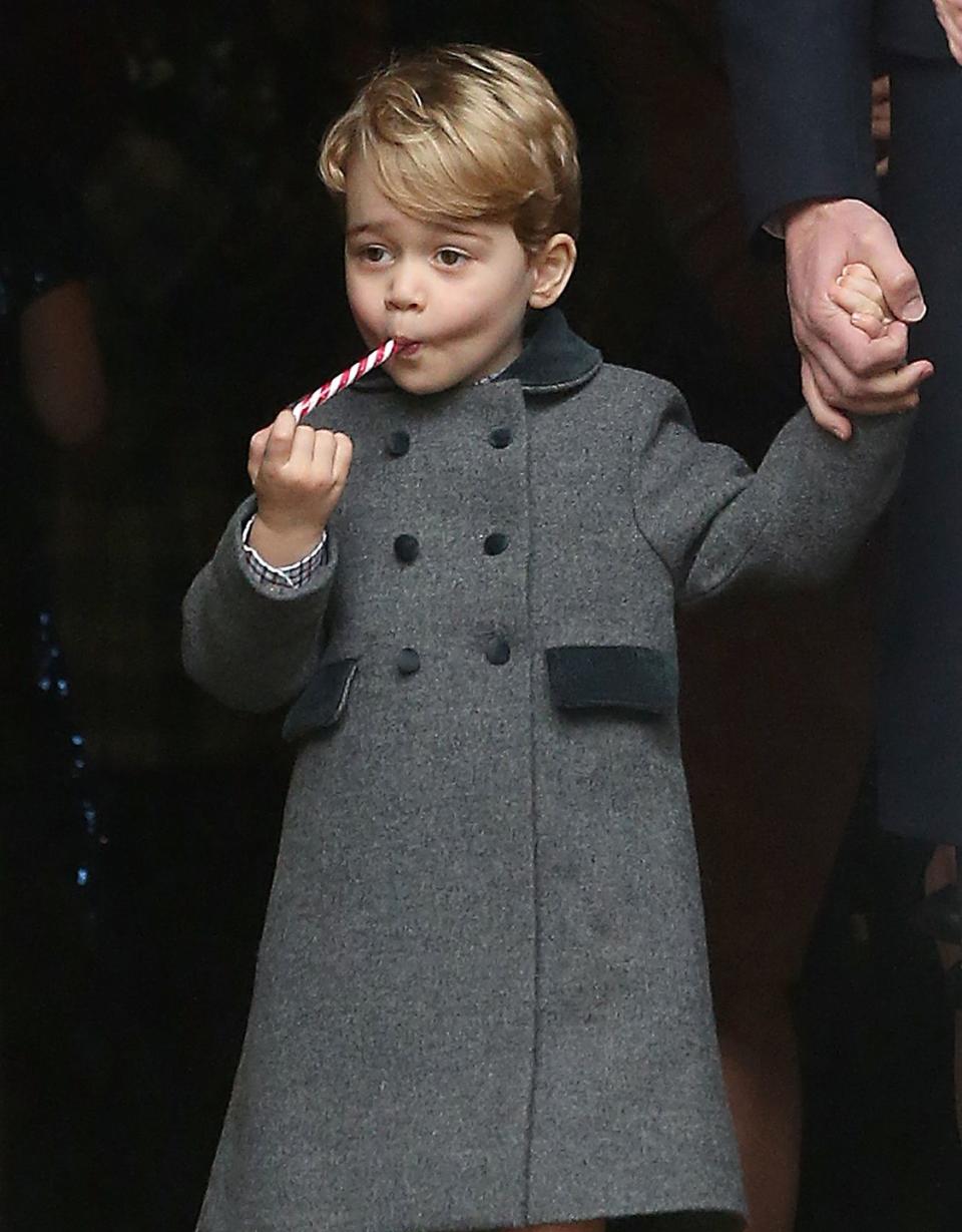 <p>The Duchess of Cambridge knows the best way to keep a kid occupied <a href="https://www.townandcountrymag.com/society/a9062/princess-charlotte-prince-george-royal-family-christmas-church-service/" rel="nofollow noopener" target="_blank" data-ylk="slk:during Christmas church services;elm:context_link;itc:0;sec:content-canvas" class="link ">during Christmas church services</a> is with a candy cane.</p><p><strong>Read More</strong>: <a href="https://www.townandcountrymag.com/society/tradition/g10017829/photos-kate-middleton-kids/" rel="nofollow noopener" target="_blank" data-ylk="slk:12 Times Duchess Kate Was a Total Mom;elm:context_link;itc:0;sec:content-canvas" class="link ">12 Times Duchess Kate Was a Total Mom</a></p>