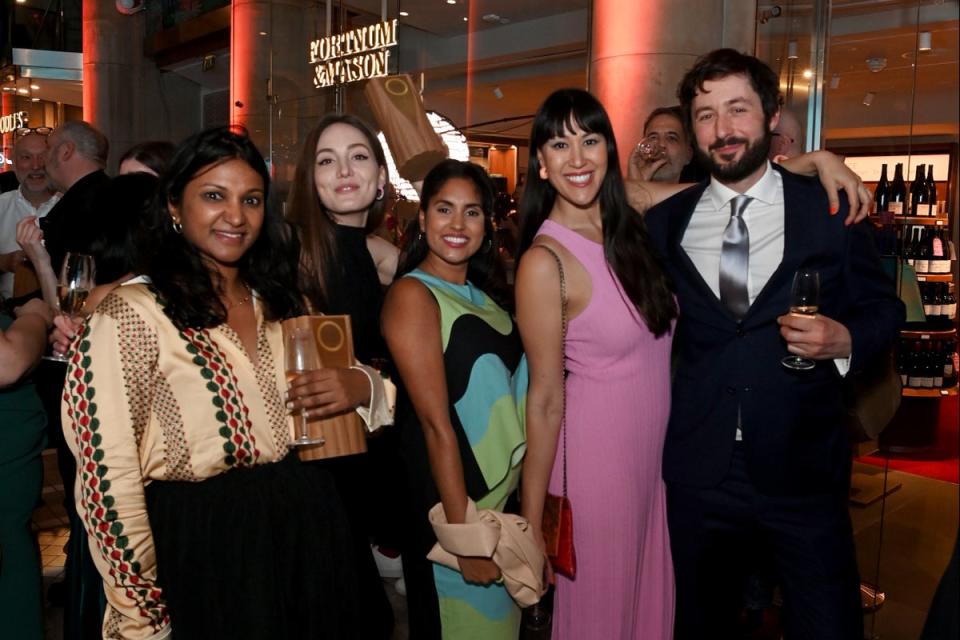 Cynthia Shanmugalingam, Joanna Taylor, Andrea Kristina and Louis Wise at Fortnum & Mason Food and Drink Awards 2023 (Dave Benett/Getty Images for Fortnum & Mason)