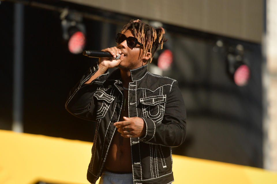 Juice WRLD performs onstage during the Daytime Stage at the 2019 iHeartRadio Music Festival held at the Las Vegas Festival Grounds on Sept. 21, 2019. (Photo: Matt Winkelmeyer via Getty Images)