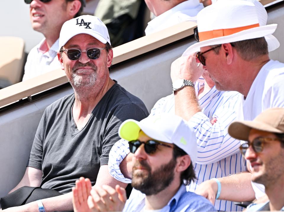 Matthew Perry attends the 2023 French Open at Roland-Garros in Paris.