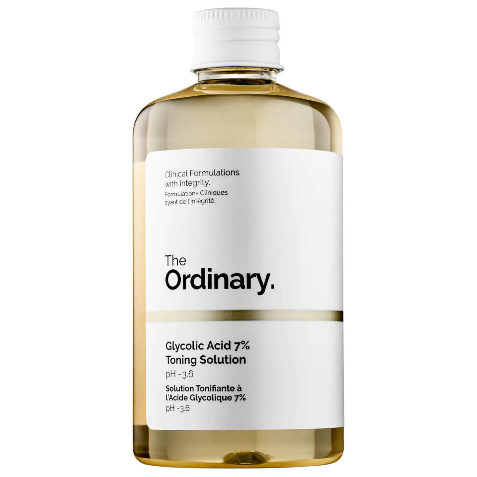 Bottle of The Ordinary Glycolic Acid 7% Exfoliating Toning Solution