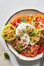 <p>Think of burrata salad as <a href="https://www.delish.com/cooking/recipe-ideas/a19695744/easy-caprese-salad-recipe/" rel="nofollow noopener" target="_blank" data-ylk="slk:Caprese salad's;elm:context_link;itc:0;sec:content-canvas" class="link ">Caprese salad's</a> fancy cousin. Peak-summer tomatoes are topped with this luscious cheese (think: a shell of <a href="https://www.delish.com/cooking/g40048963/mozzarella-recipes/" rel="nofollow noopener" target="_blank" data-ylk="slk:mozzarella;elm:context_link;itc:0;sec:content-canvas" class="link ">mozzarella</a> filled with a soft, creamy filling) and garnished with a shower of peppery basil leaves and savory chives. 😍<br><br>Get the <strong><a href="https://www.delish.com/cooking/recipe-ideas/a40036560/burrata-salad-recipe/" rel="nofollow noopener" target="_blank" data-ylk="slk:Burrata Salad recipe;elm:context_link;itc:0;sec:content-canvas" class="link ">Burrata Salad recipe</a></strong>.</p>