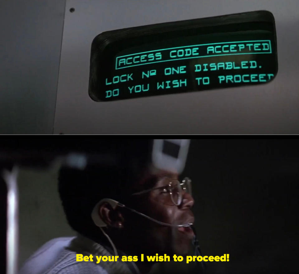 "Bet your ass I wish to proceed!"