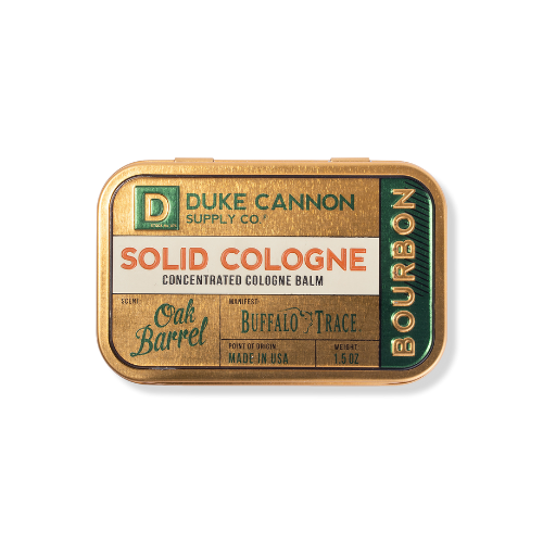 Bourbon solid cologne balm by Duke Cannon