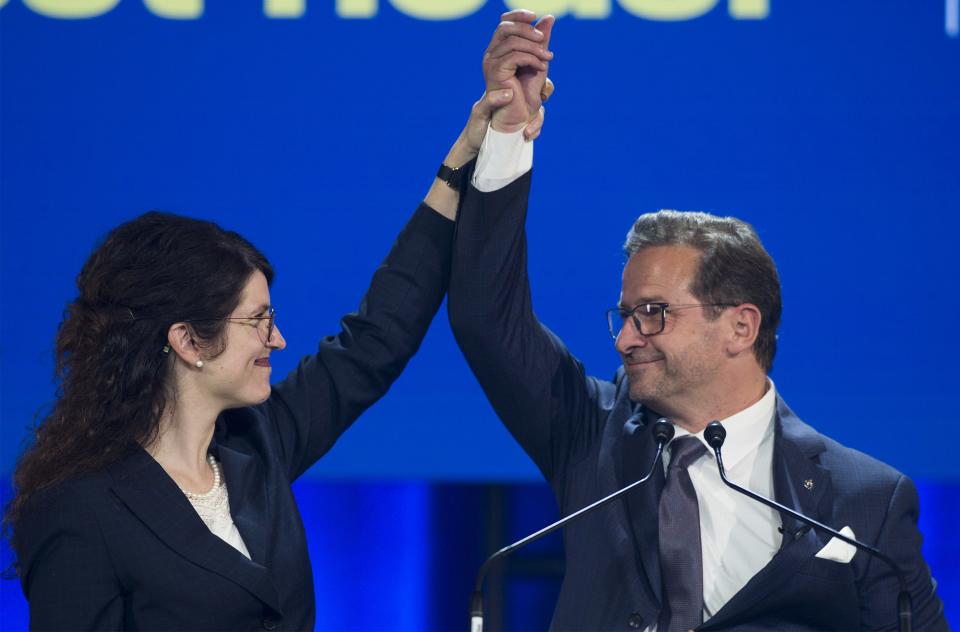 Yves-Francois Blanchet and his wife Nancy Deziel