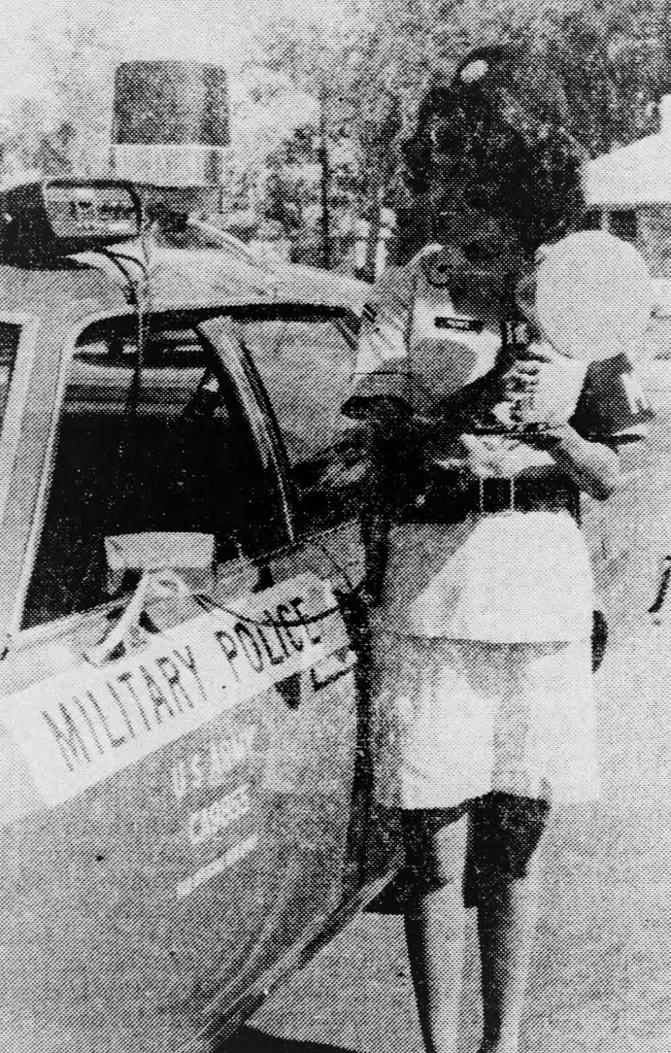 June 12, 1974: Pvt. Natividad S. Perez, member of the Women’s Army Corps, has assumed a position with the Provost Marshal Traffic Control Section.