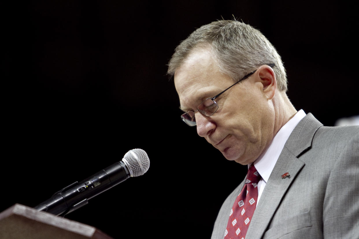 Kansas hired Jeff Long as its new athletic director on Thursday. (AP Photo/Gareth Patterson, File)