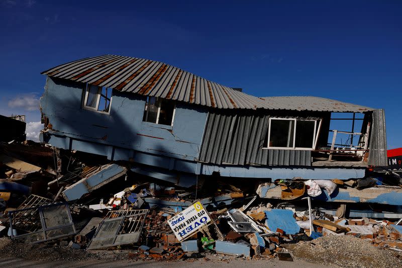 FILE PHOTO: A destroyed business in Antakya Kucuk Sanyi Sitesi Industrial Estate in the aftermath of the deadly earthquake in Antakya