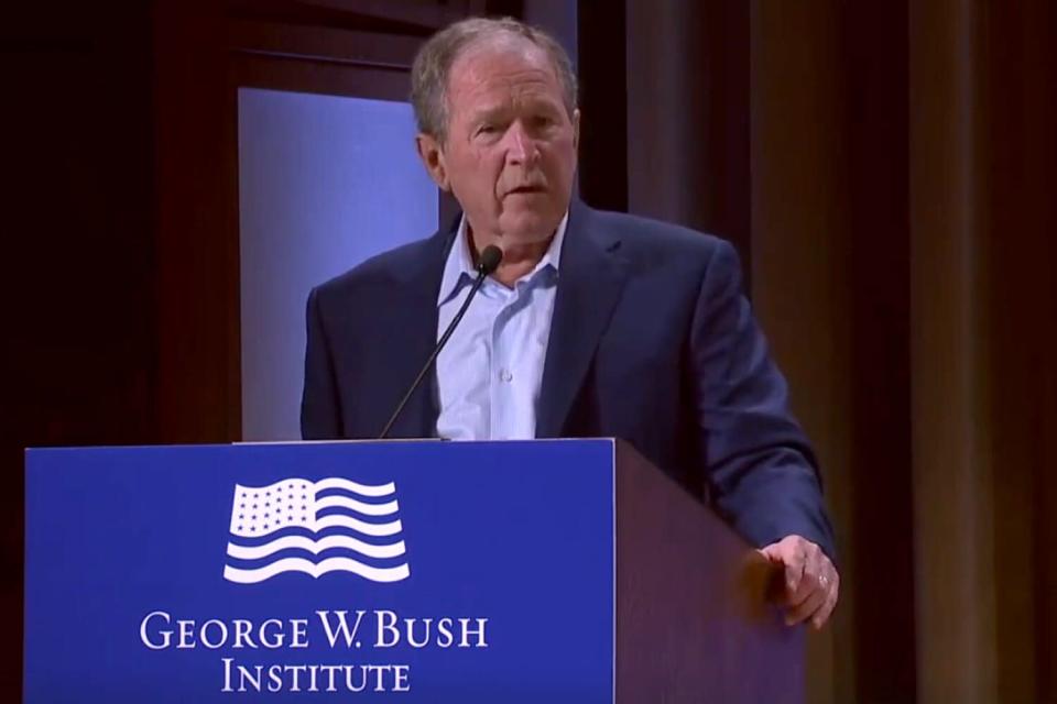 George Bush mistakenly said Iraq invasion was illegal instead of Ukraine