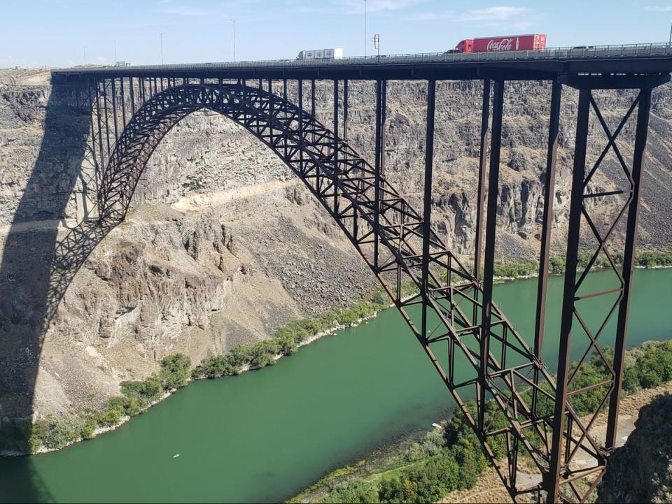 Perrine Bridge in Twin Falls, Idaho, is loved by base jumpers (Simon Veness and Susan Veness)