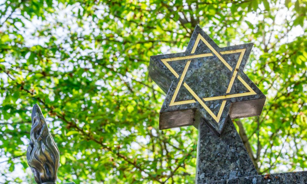 Star of David in a Jewish cemetery