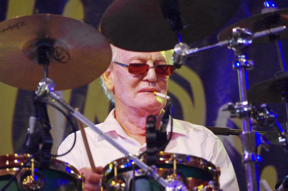 Ginger Baker, Love Supreme Jazz Festival, Glynde Place, East Sussex, 2015. Artist: Brian O'Connor. (Photo by Jazz Services/Heritage Images/Getty Images)