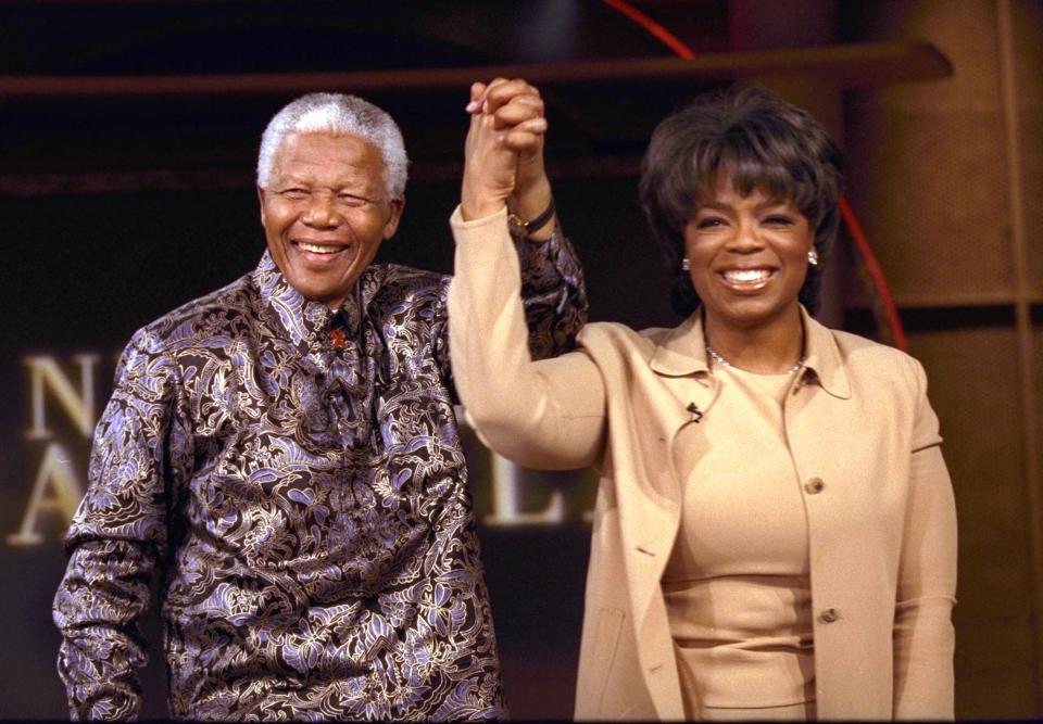 Meeting of minds: Nelson Mandela and Oprah WinfreyAP