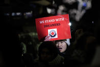 <p>Activists rally for the passage of a “clean” Dream Act, one without additional security or enforcement measures, outside the New York office of Sen. Chuck Schumer, Jan. 10, 2018, in New York City. (Photo: Drew Angerer/Getty Images) </p>