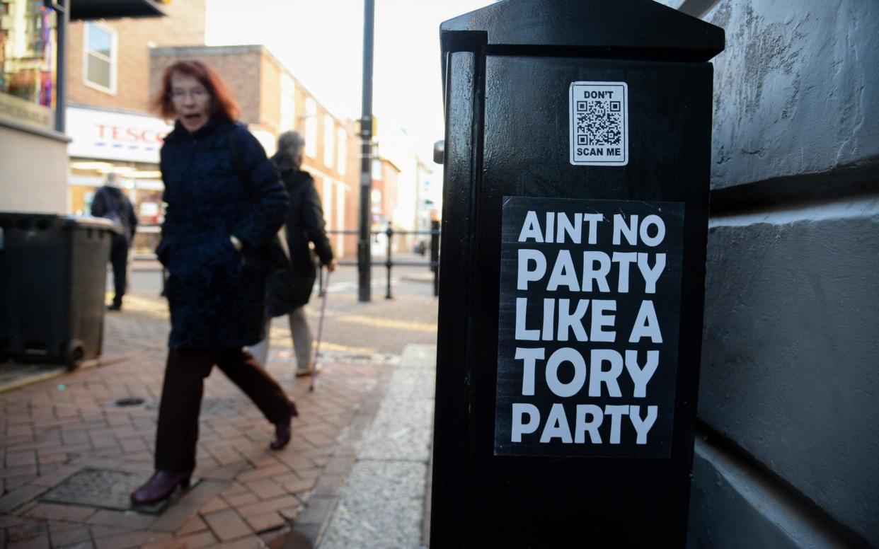 Last year's Christmas party is giving Tory MPs a headache - Getty