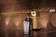 <p>No. 8: PCL Construction <br> Company Rating: 4.2 <br> Sean Barnes, vice president and district manager for PCL Construction, speaks Friday, January 10, 2014 during the final media tour of the Canadian Museum for Human Rights in Winnipeg. <br> (THE CANADIAN PRESS/John Woods) </p>