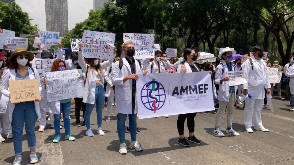 médicos protestan por asesinato y piden seguridad
