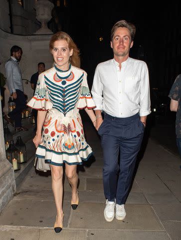 <p>TheImageDirect.com</p> Princess Beatrice and Edoardo Mapelli Mozzi step out in London on July 11.