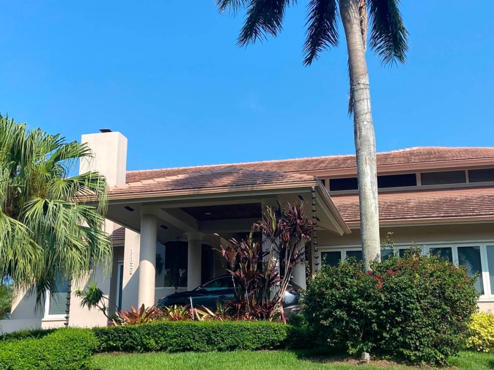 A boat docked behind a Coral Gables home, at 11025 Tanya St., was seized by the Florida Fish and Wildlife Conservation Commission Tuesday. Investigators say the boat fits the description of the vessel that struck and killed Ella Adler, 15, a Ransom Everglades freshman, off Key Biscayne on Saturday.