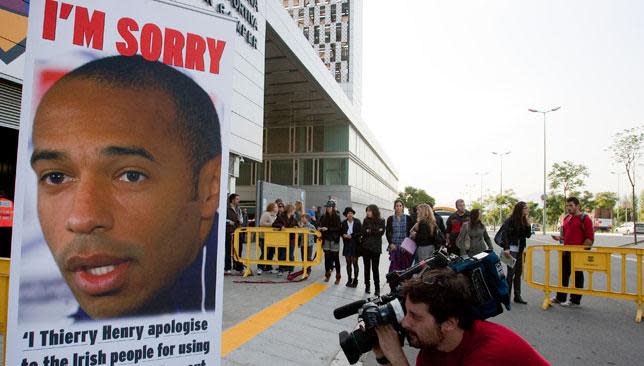 Thierry Henry apologised for his handball, but it was not enough for many fans and pundits.