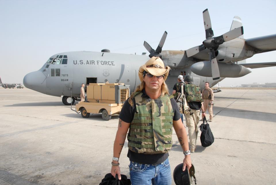 Bret Michaels visiting troops overseas