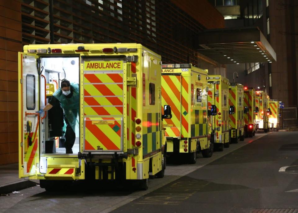 Officers are regularly being sent to ambulance calls to make up for delays (PA)