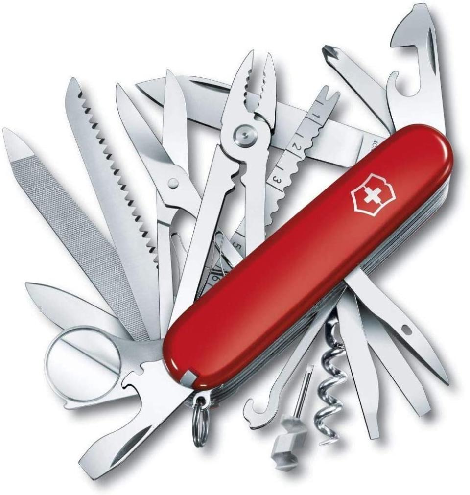 swiss army knife, camping supplies