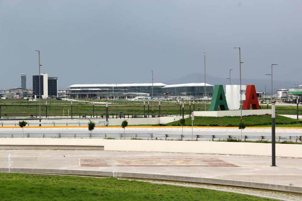 Estado de México, México - 28 de julio de 2023: La Base Aérea Militar de Santa Lucía, ubicada en Zumpango, es ahora el Aeropuerto Internacional Felipe Ángeles AIFA