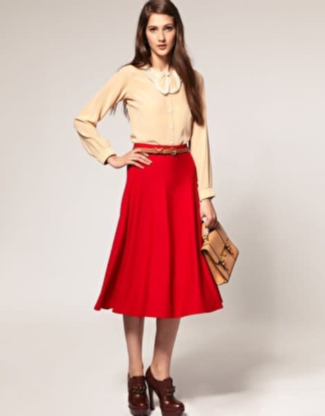 Swinging Midi Skirt, $26.86 