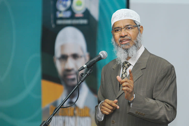Dr Zakir Naik has been banned from speaking at all platforms including on social media. — Bernama file pic