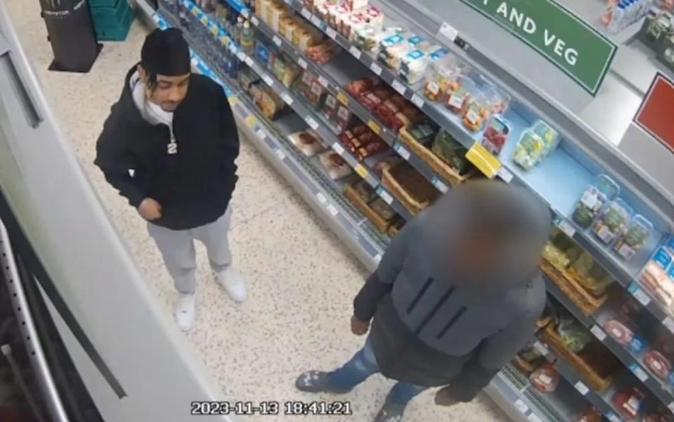 Mr Seesahai seen at a petrol station shortly before his death (West Midlands Police)