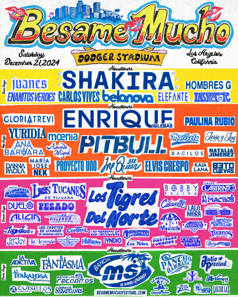 Besame Mucho Festival 2024 Lineup