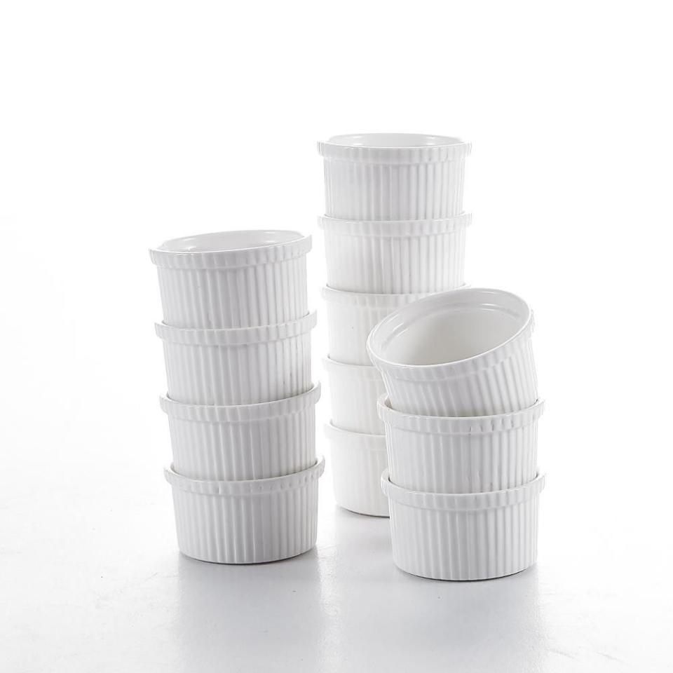 3) Malacasa Porcelain Ramekin Set