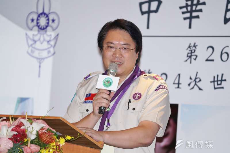 20190825-基隆市長林右昌出席中華民國童軍總會理事長暨理監事就職典禮。（盧逸峰攝）