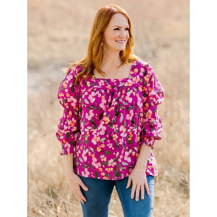 <p><a href="https://go.redirectingat.com?id=74968X1596630&url=https%3A%2F%2Fwww.walmart.com%2Fip%2FThe-Pioneer-Woman-Square-Neck-Top-with-Long-Sleeves-Women-s%2F5046597681&sref=https%3A%2F%2Fwww.thepioneerwoman.com%2Ffashion-style%2Fg60430980%2Fmothers-day-outfit-inspiration%2F" rel="nofollow noopener" target="_blank" data-ylk="slk:Shop Now;elm:context_link;itc:0;sec:content-canvas" class="link ">Shop Now</a></p><p>The Pioneer Woman Square Neck Top</p><p>$19.98</p>