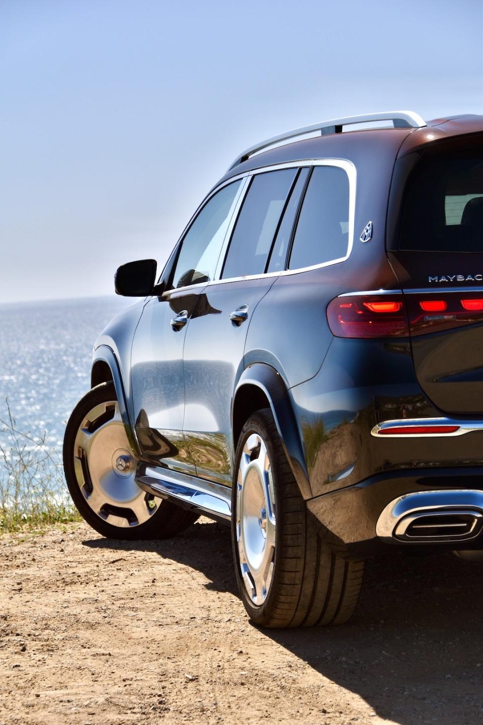 2024 Mercedes-Maybach GLS 600 against the Pacific Ocean